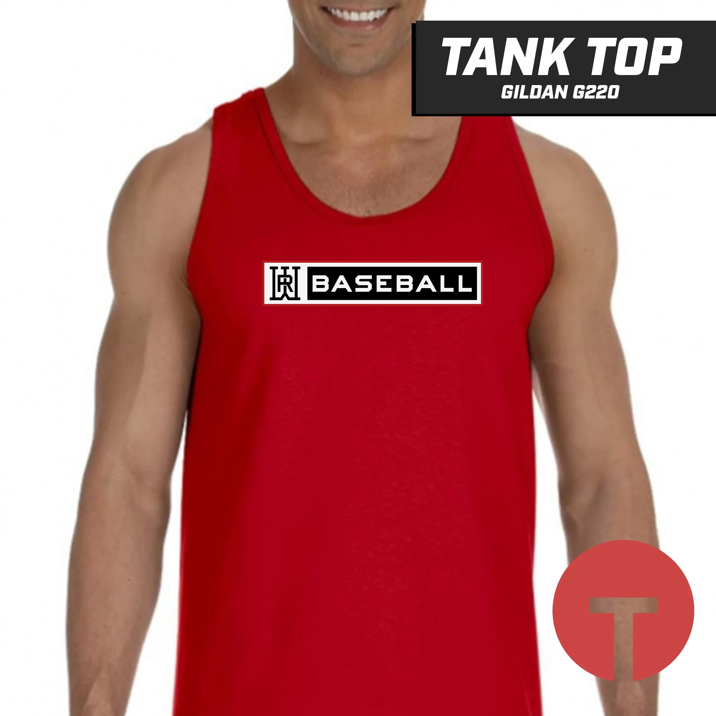 Rapids Baseball - Tank Top Gildan G220 - LOGO 1