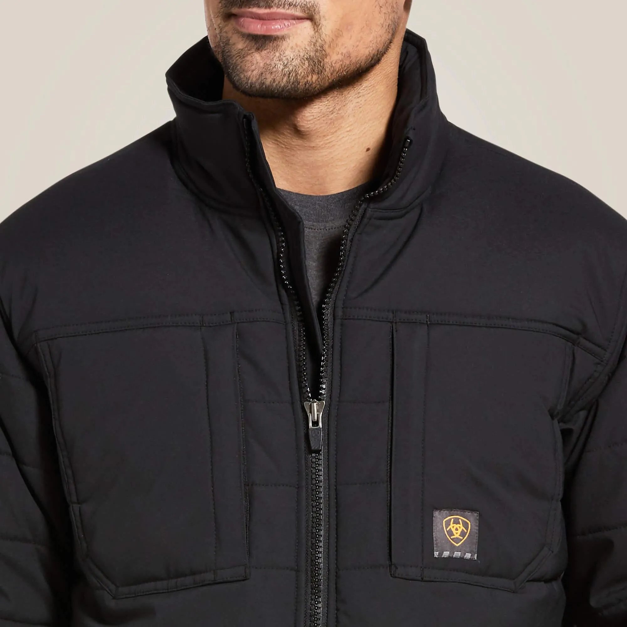 Rebar Valiant Stretch Canvas Water Resistant Insulated Jacket - Black