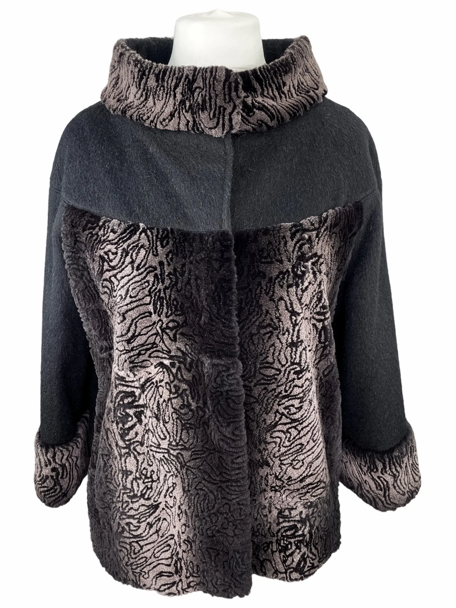 Rex Rabbit Fur And Wool Coat