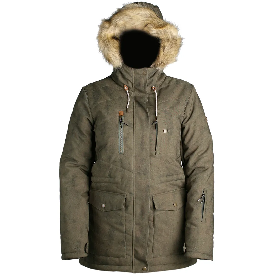 RIDE MADISON WOMENS JACKET OLIVE WASHOUT