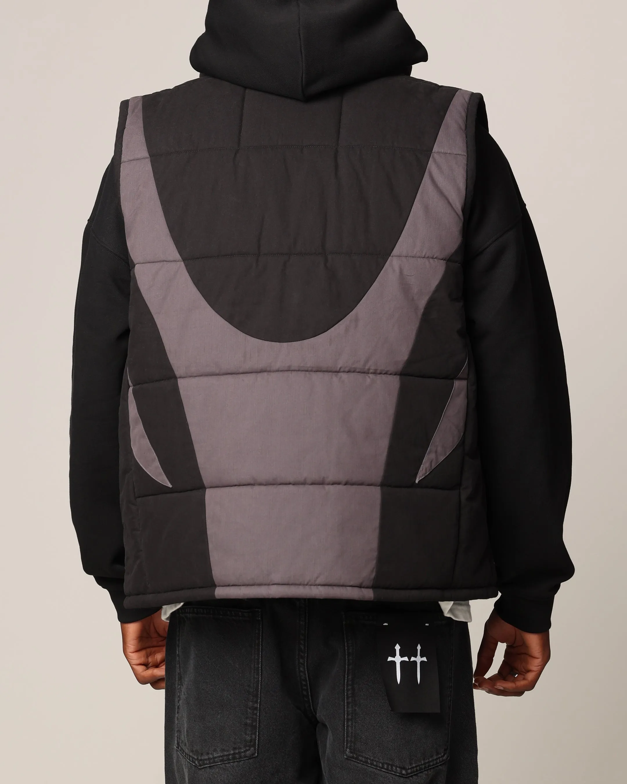 Saint Morta Rage Puffer Vest Black/Grey