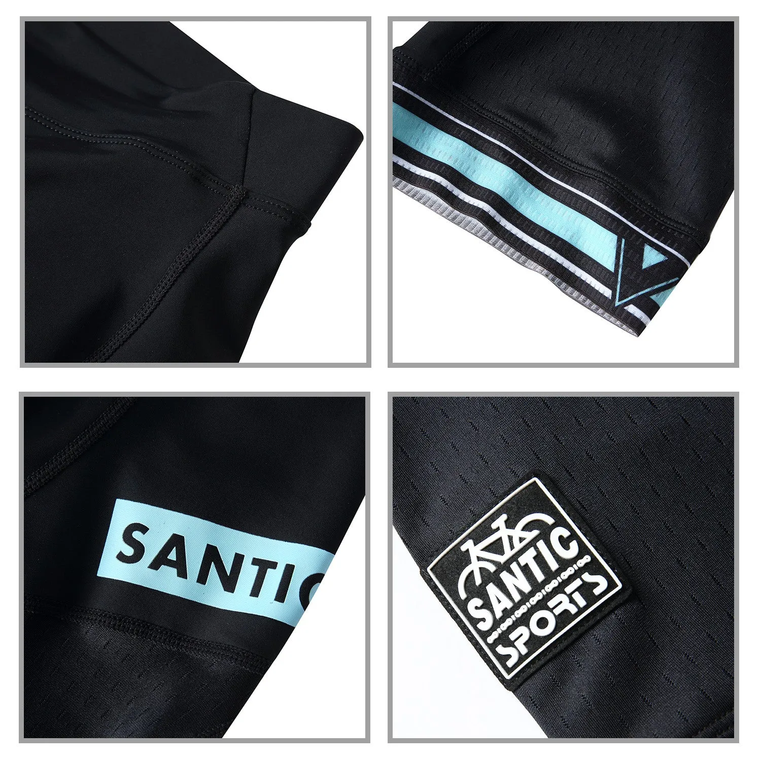 Santic Sain Blue Men Women Cycling Shorts