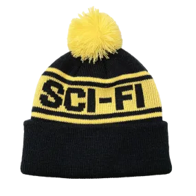 Sci-Fi Fantasy Sci-Fi Pom Beanie Black/Yellow