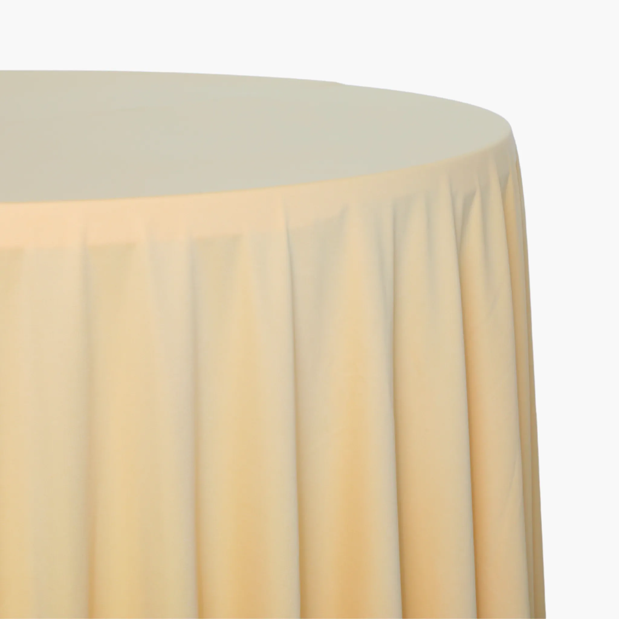 Scuba 120" Round Tablecloth - Champagne