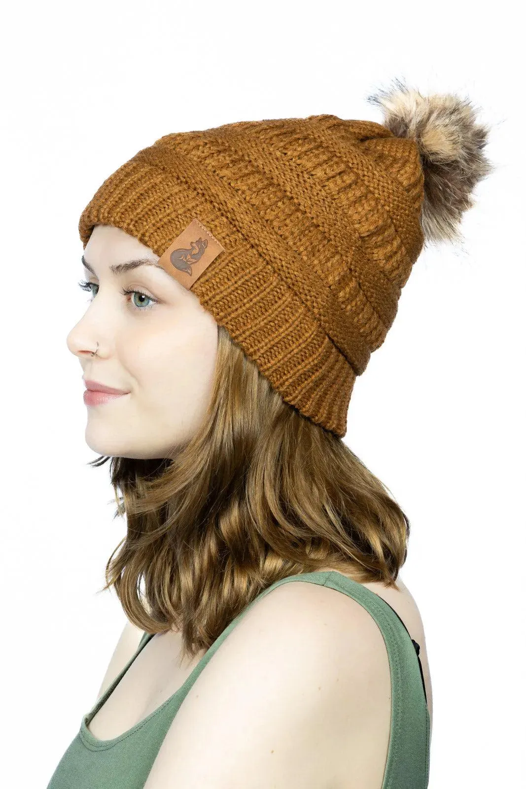 Sequoia Ribbed Knit Hat with Pom