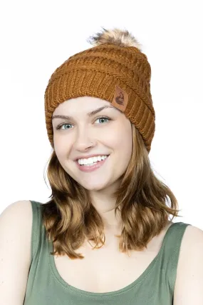 Sequoia Ribbed Knit Hat with Pom