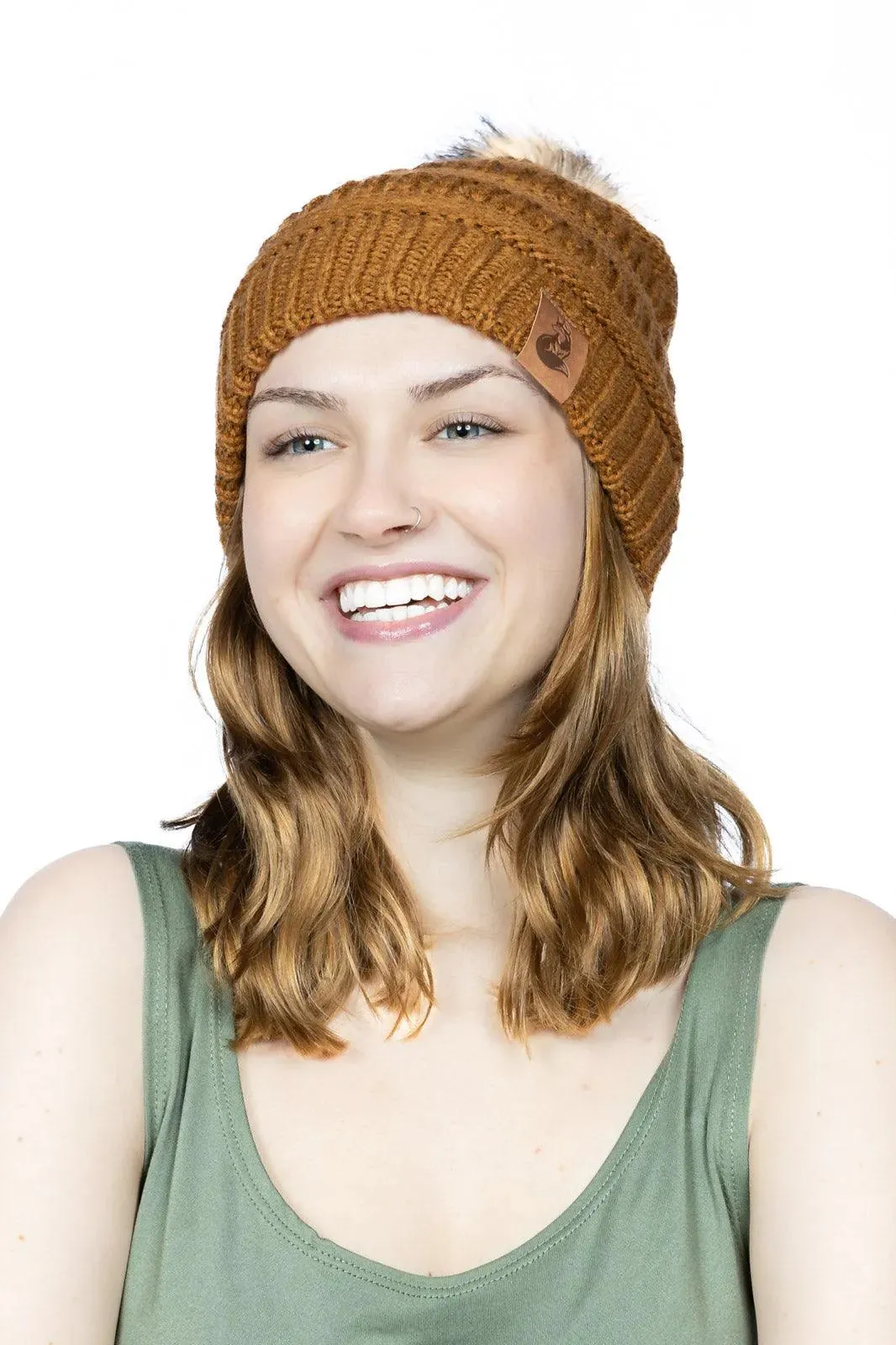 Sequoia Ribbed Knit Hat with Pom