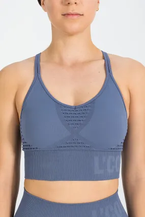 SERENITY SEAMLESS BRA - FLINT BLUE