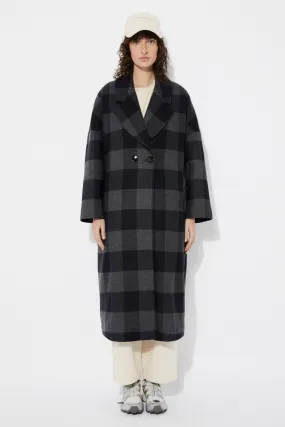 Setut Wool Coat Checkered Navy