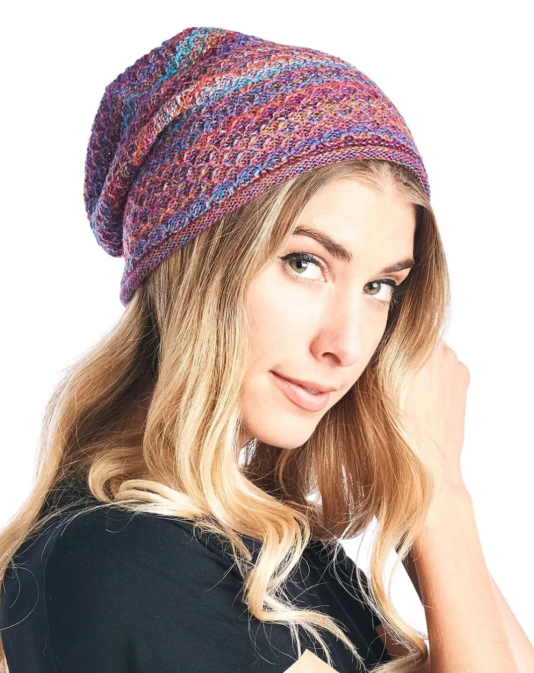 Shupaca Printed Beanie -Mosaic