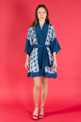 Silk Madeleine Kimono Dress APRIL SHOWERS