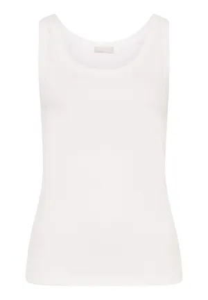 Sleep And Lounge Ribbed Cotton Tank Top | White 74841-101