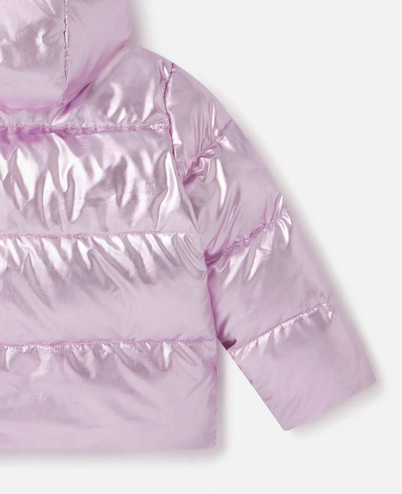 Stella McCartney Girls Metallic Puffer Coat