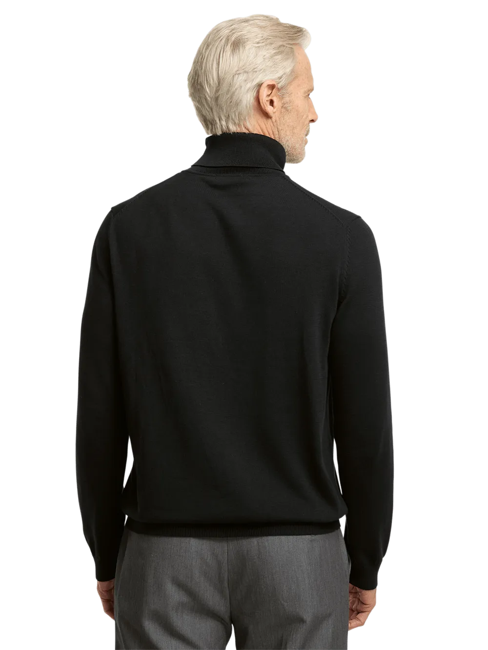 Supima Cotton Turtleneck - Black