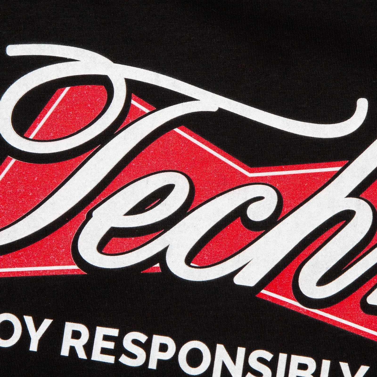 Techno Responsibly Back Print - Tshirt - Black