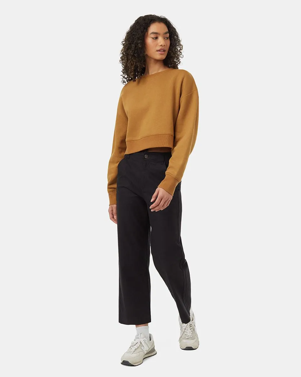 Tentree Fleece - Women's TreeFleece Oversized Cropped Crew Sweatshirt