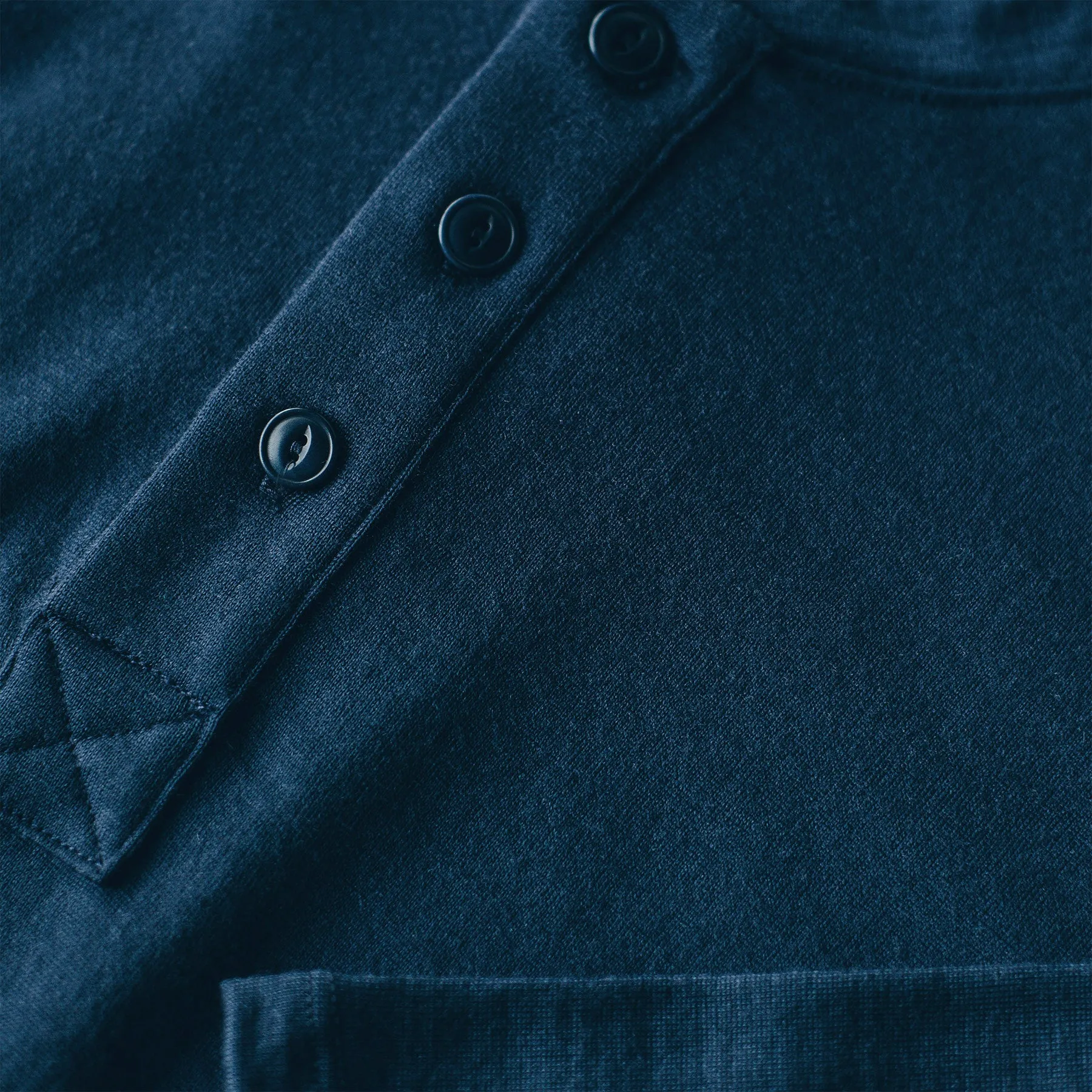 The Merino Henley in Indigo