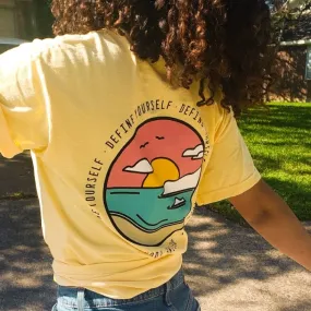 The Sunset Tee In Yellow