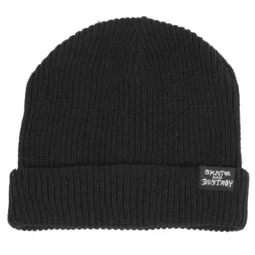 Thrasher Magazine S.A.D. Skate Goat Beanie Hat Black