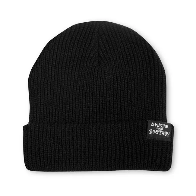 THRASHER SAD BEANIE BLACK