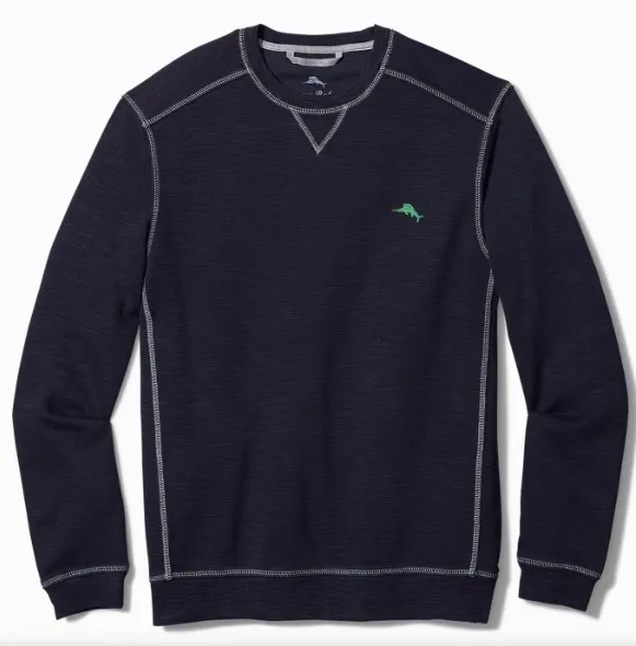 Tommy Bahama Big & Tall Tobago Bay Crewneck Sweatshirt Ocean Deep