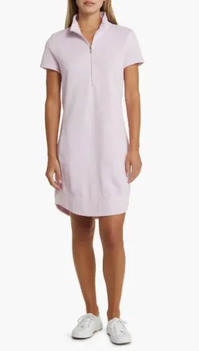 Tommy Bahama Tobago Bay Half-Zip Short-Sleeve Dress Lilac Snow