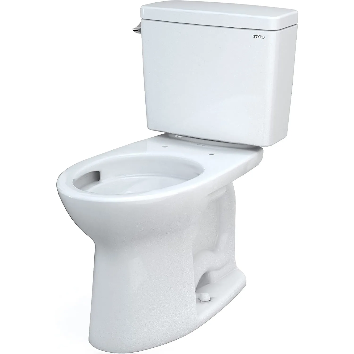 TOTO CST776CSFG.10#01 Drake Two-Piece Elongated 1.6 GPF Toilet with 10" Rough-in and Tornado Flush, Cotton White