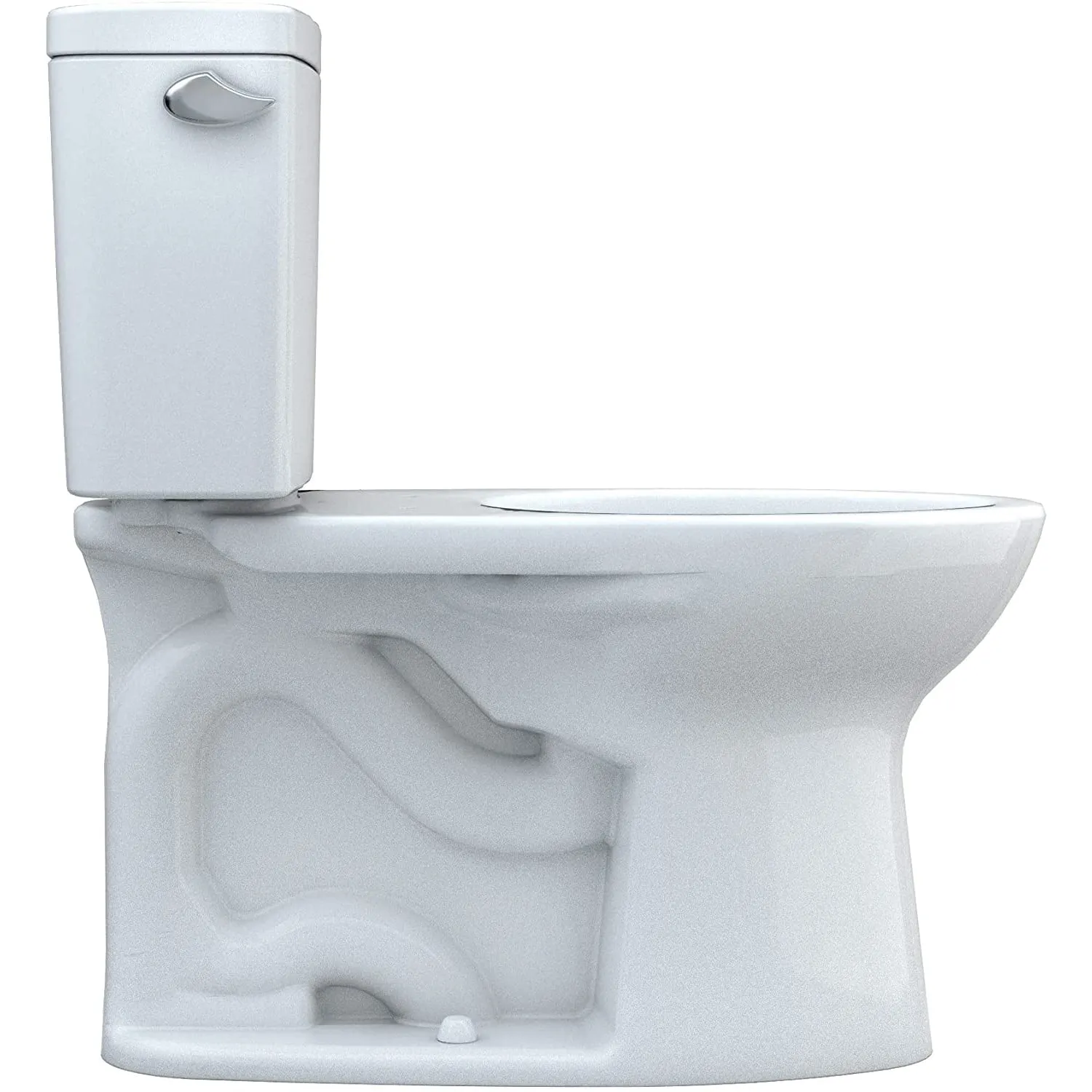 TOTO CST776CSFG.10#01 Drake Two-Piece Elongated 1.6 GPF Toilet with 10" Rough-in and Tornado Flush, Cotton White