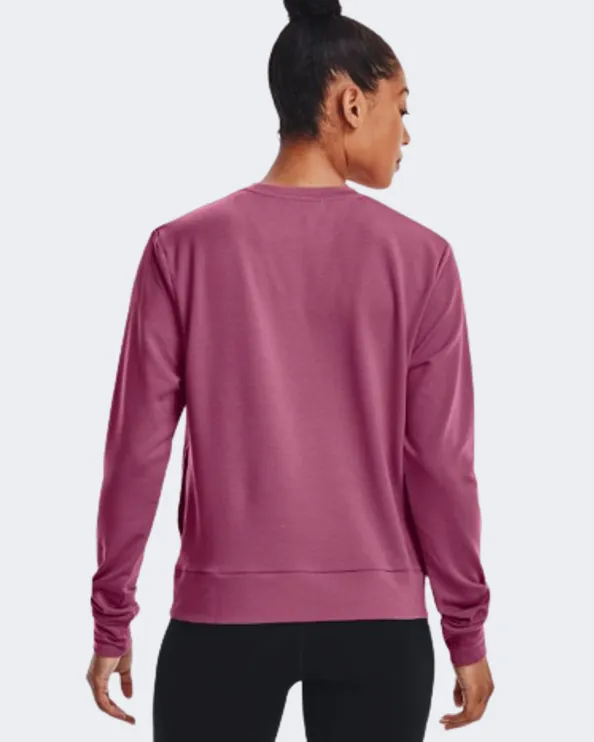 Under Armour Rival Terry Crew Women Training Sweatshirt Pace Pink 1369856-669