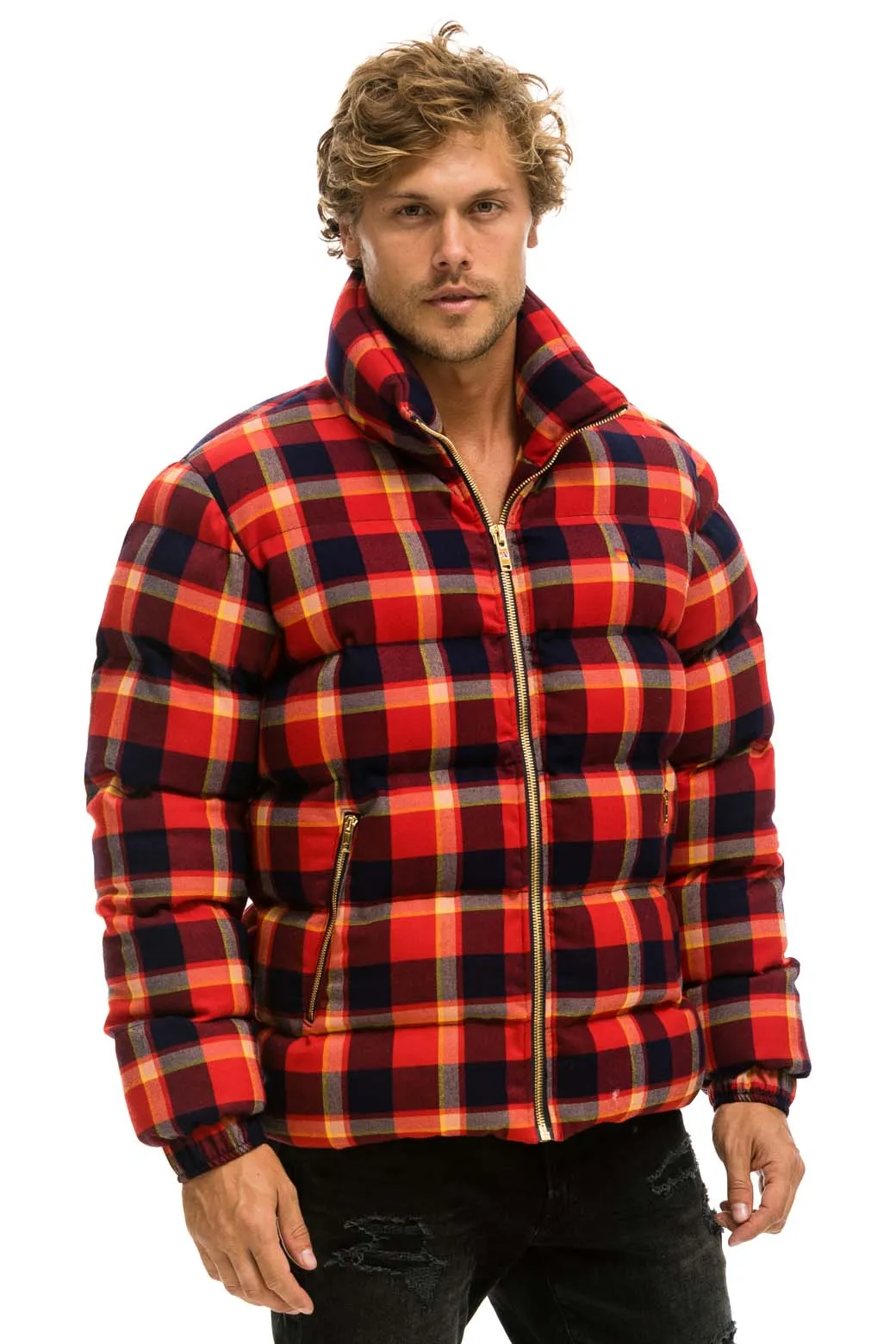 UNISEX PLAID TRAVELER JACKET - RUGBY PLAID