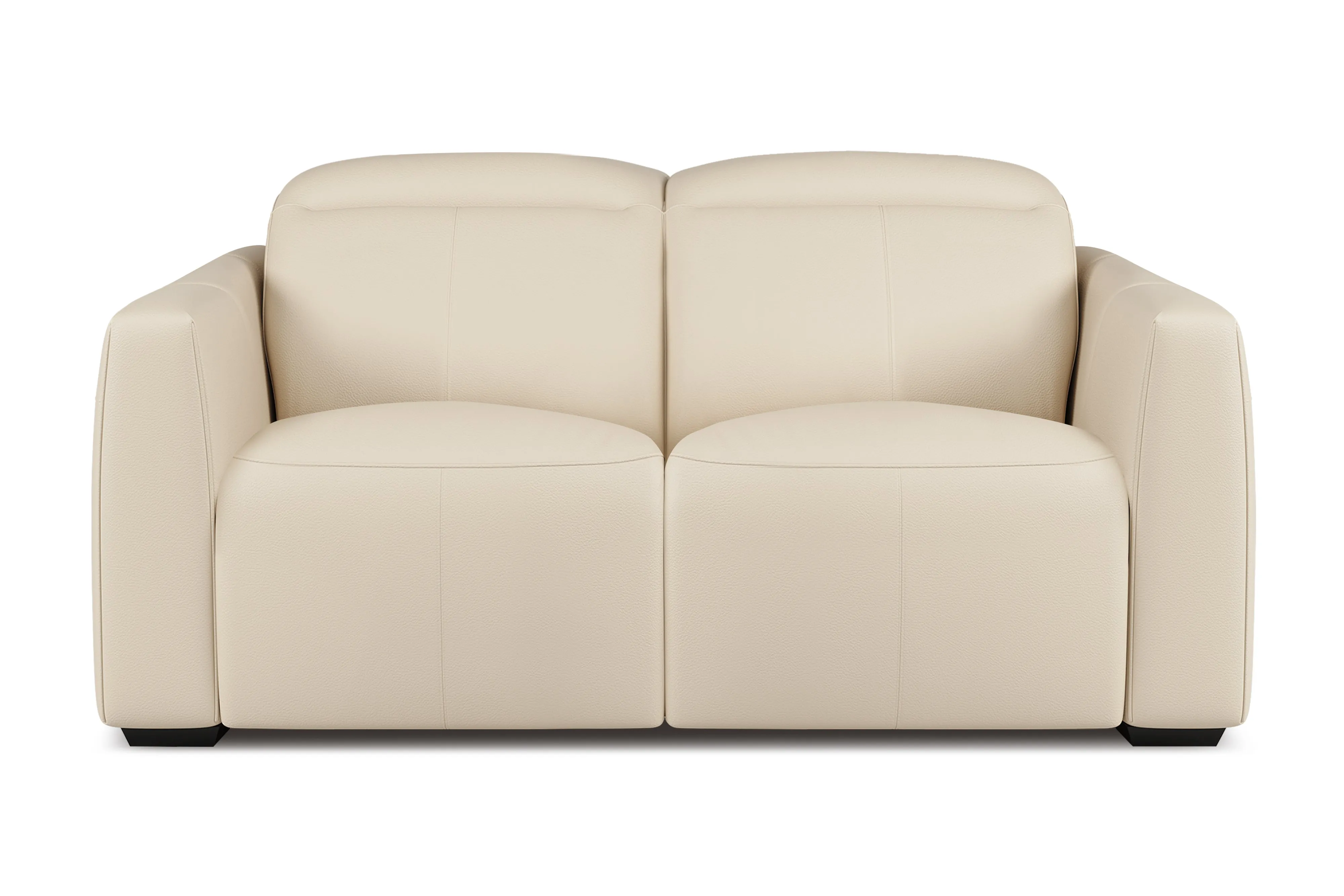 Valencia Carmen Leather 68.5" Loveseat Dual Recliner Lounge, Beige