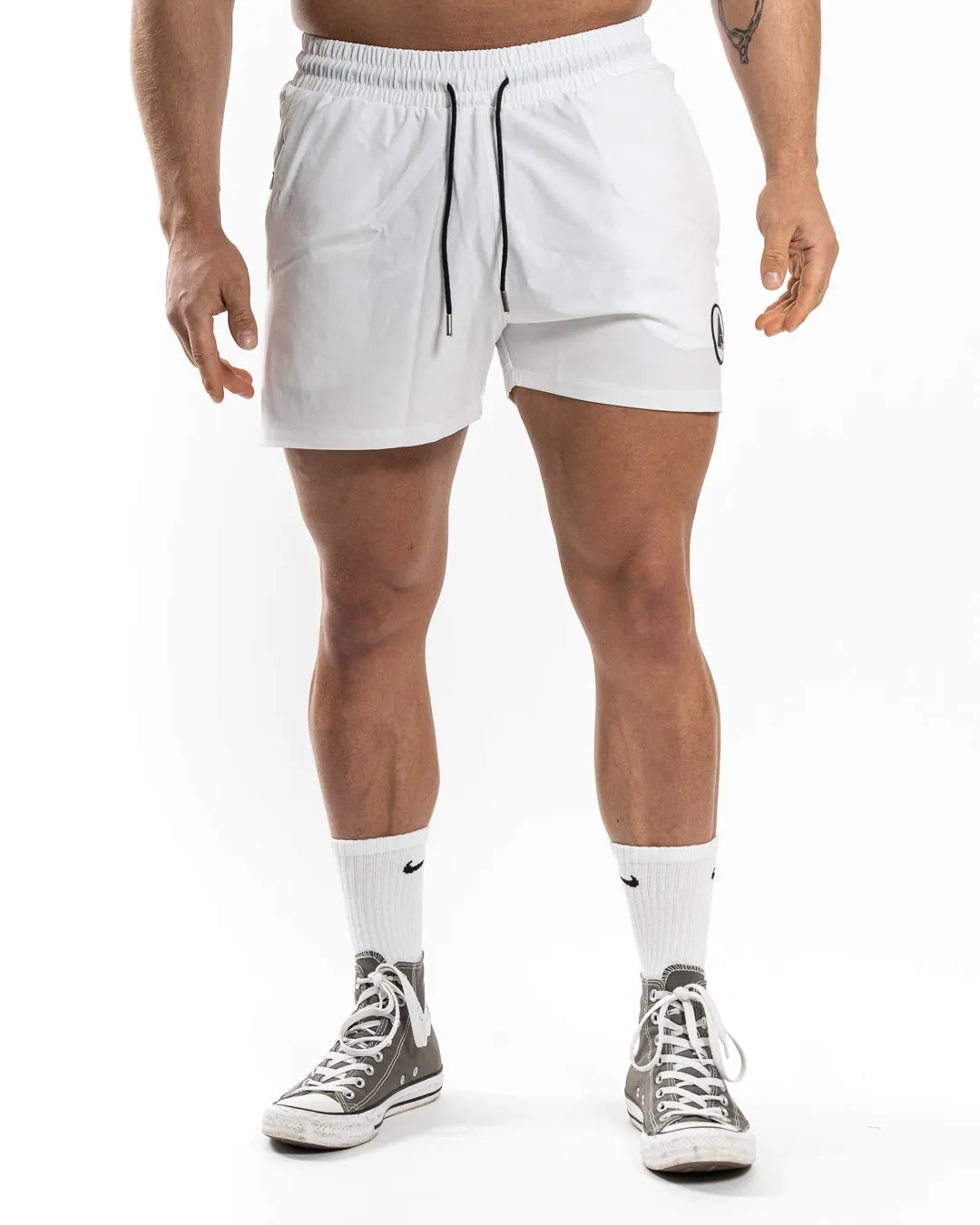 White Aesthetic Trim Short • Men