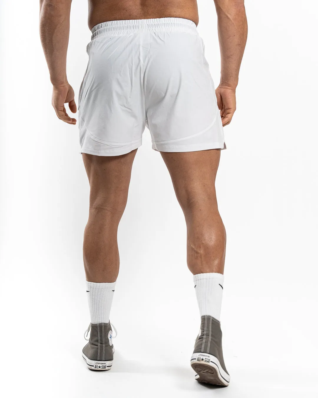 White Aesthetic Trim Short • Men