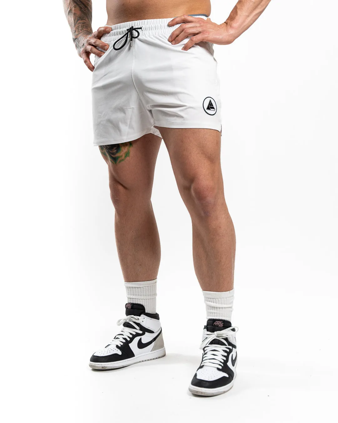 White Aesthetic Trim Short • Men