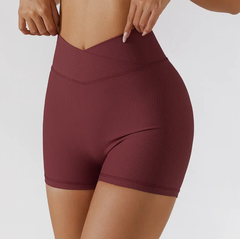 Wholesale Seamless Stretch Yoga Exercise Shorts