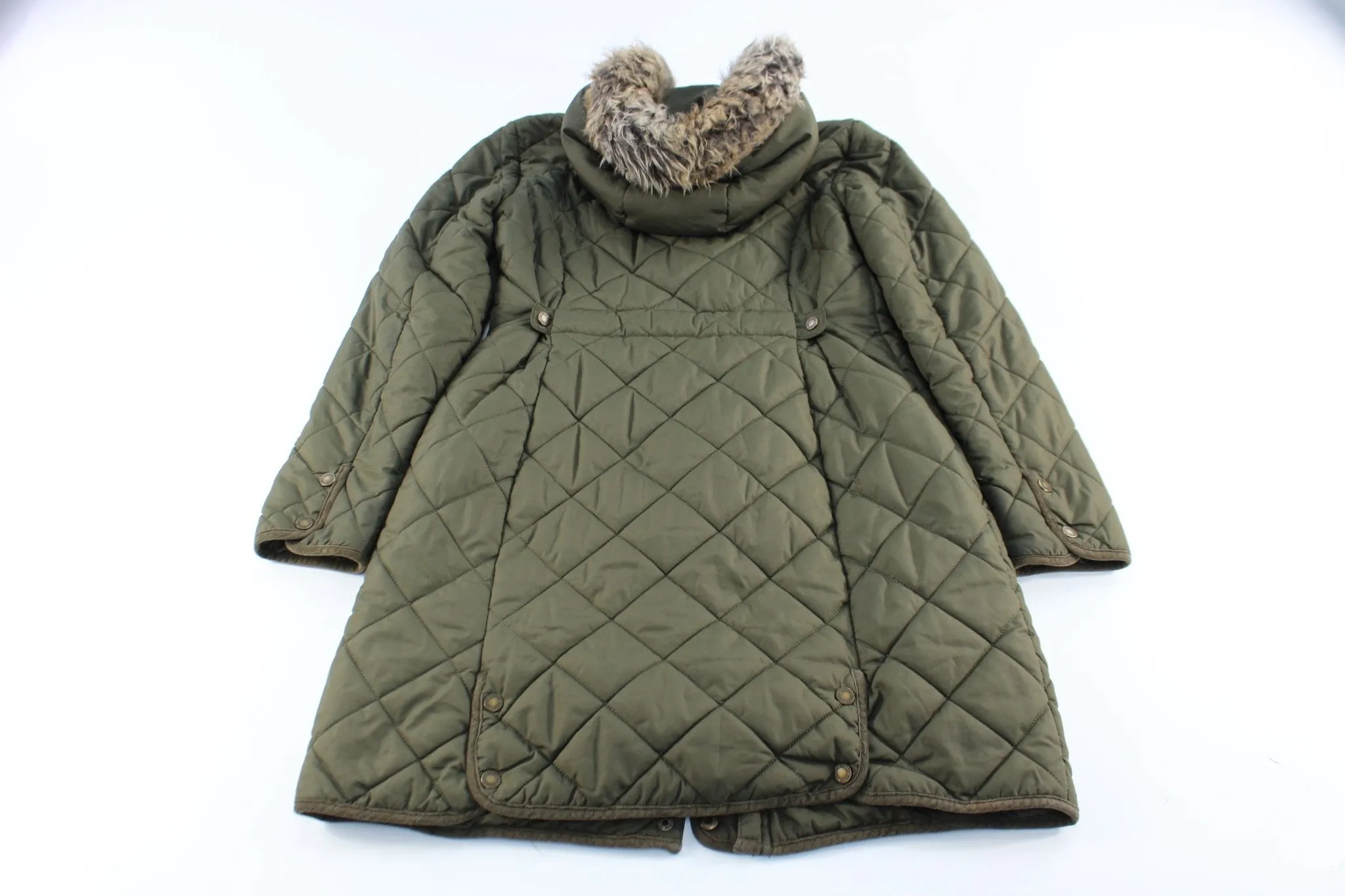 Women's Ralph Lauren Olive Green Quilted Jacket