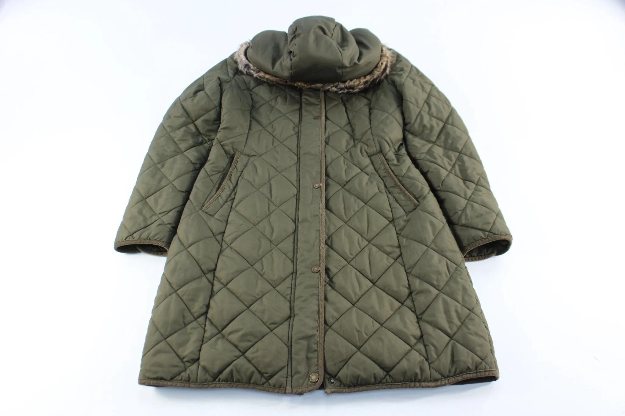 Women's Ralph Lauren Olive Green Quilted Jacket