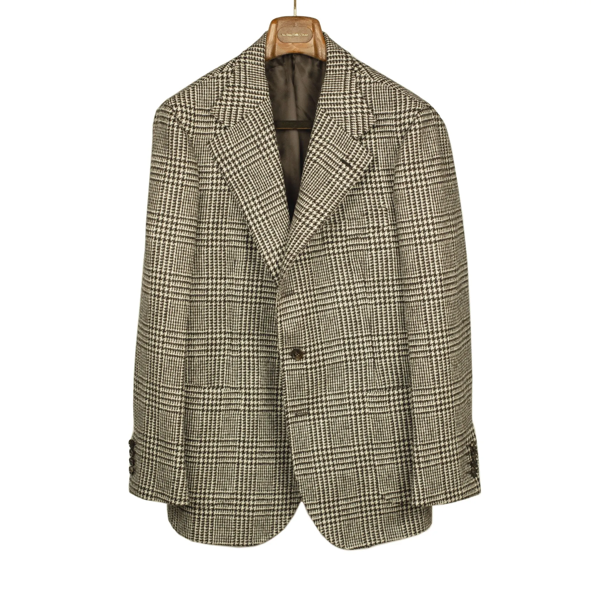 x Sartoria Carrara: Sport coat in large Prince-of-Wales undyed wool tweed